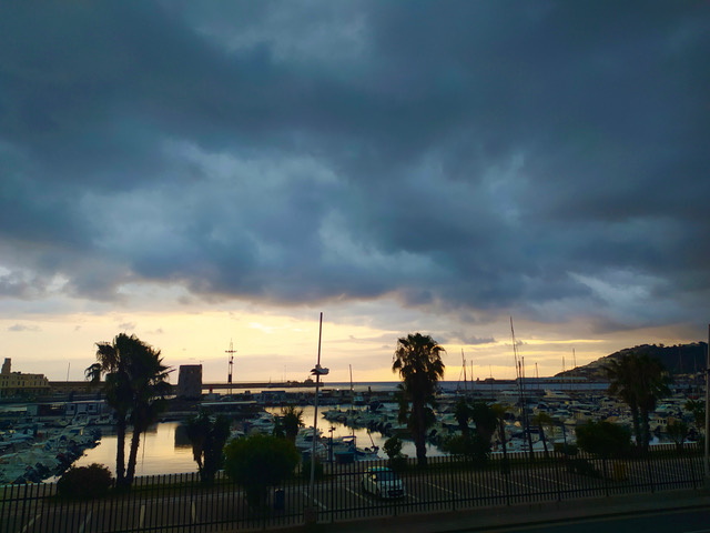 Ceuta harbour at sunrise. Photo © Karethe Linaae